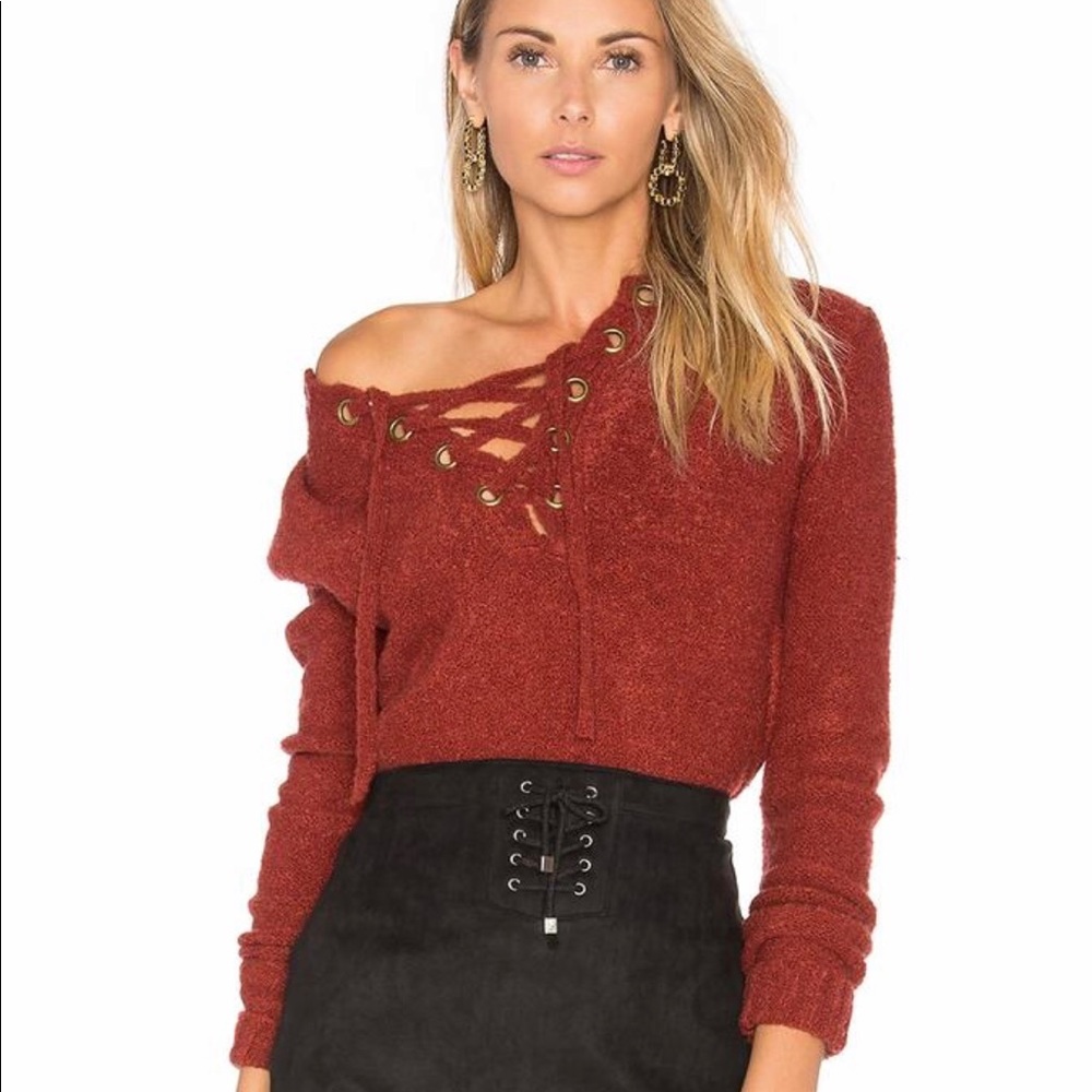 Lovers + Friends Rust Sweater (XS)
